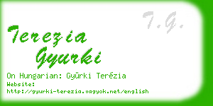 terezia gyurki business card