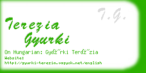 terezia gyurki business card